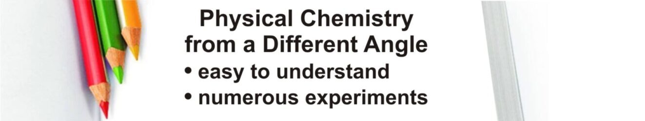 Physical Chemistry from a Different Angle